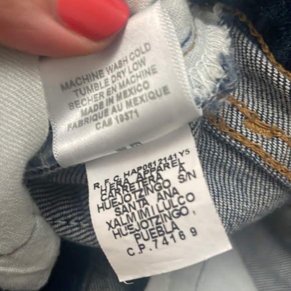 Re/Done originals jeans High Rise Ankle Crop size 27 brand new with tags